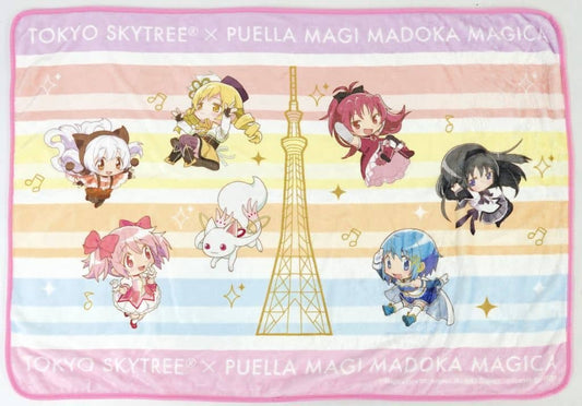 Puella Magi Madoka Magica x Tokyo Skytree Collaboration Blanket - Approx. 950 x 690 mm (Pre-owned)