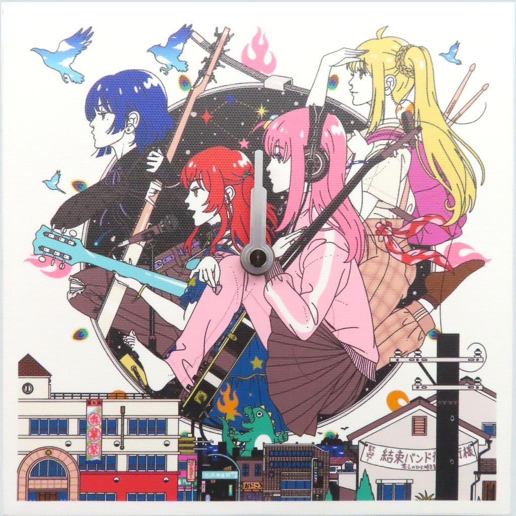 Bocchi the Rock! Kessoku Band x Yusuke Nakamura Canvas Clock