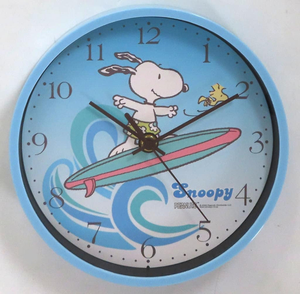Snoopy Surfing Wall Clock Sanrio Lottery Last Special Prize