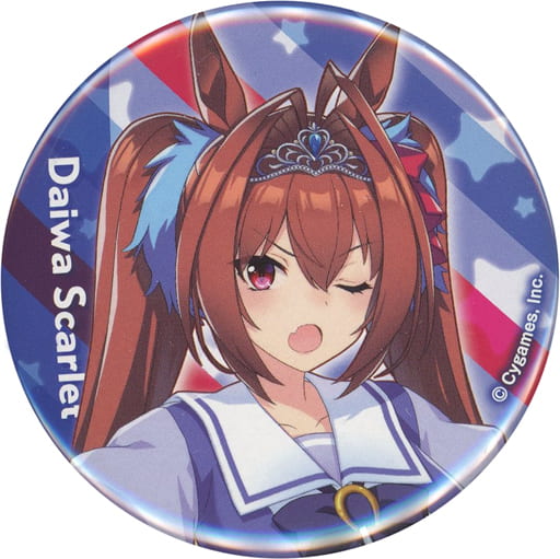 Daiwa Scarlet Official Can Badge (Uniform Ver.) — Umamusume Pretty Derby 3rd EVENT WINNING DREAM STAGE — Cygames — 56mm