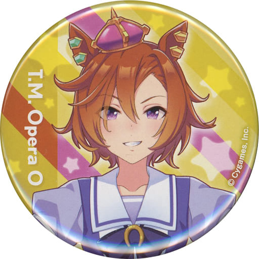 T.M. Opera O Official Can Badge (Uniform Ver.) — Umamusume Pretty Derby 3rd EVENT WINNING DREAM STAGE — Cygames — 56mm Pre-owned