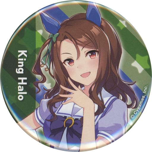 King Halo Official Can Badge (Uniform Ver.) — Umamusume Pretty Derby 3rd EVENT WINNING DREAM STAGE — 56mm — Cygames (Used)