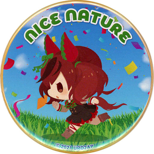 Nice Nature Mini Chibi Can Badge A - CharaDri!! Umamusume Pretty Derby Season 2 × COLLABO CAFE HONPO - 56mm (Charabom, Pre-owned)