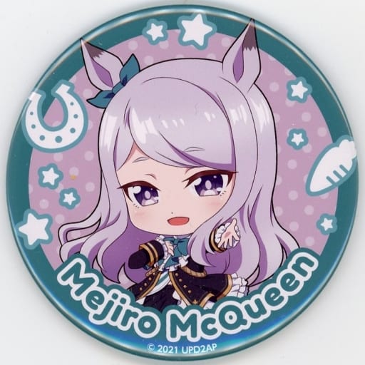 Mejiro McQueen Trading Large Can Badge - Umamusume Pretty Derby Season 2 POP UP SHOP in AKIHABARA CONTAiNER (Caravan) 76mm