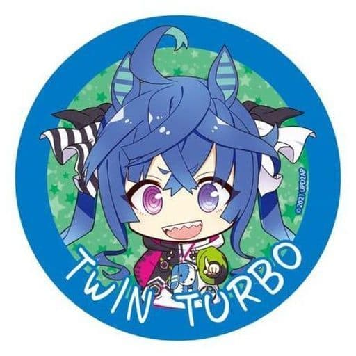Twin Turbo 56mm Tin Badge - Umamusume Pretty Derby (Season 2) Puchi Choco Trading Can Badge by Seasonal Plants