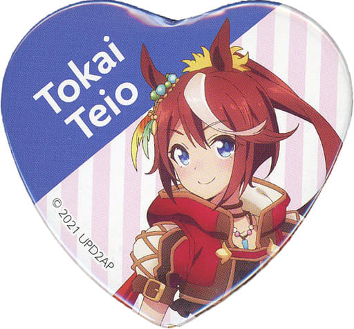 Tokai Teio Heart Can Badge Collection - Umamusume Pretty Derby Season 2 Character Pop Store (Bandai Namco Amusement) 50×57mm