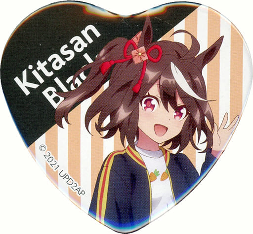 Kitasan Black Heart Can Badge Collection - Umamusume Pretty Derby (Season 2) Character Pop Store - 50×57mm - Bandai Namco Amusement (Used)