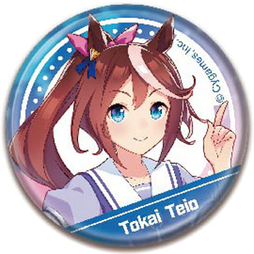 Tokai Teio CAN Badge B - Umamusume Pretty Derby 56mm Pin (Hase·Pro / Bandai) — Pre-owned