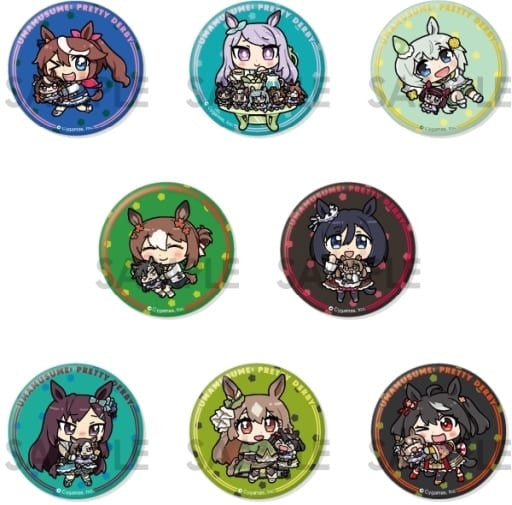 Umamusume Pretty Derby Trading Can Badge Set Vol.2 - Complete 8-Piece Set by Sol