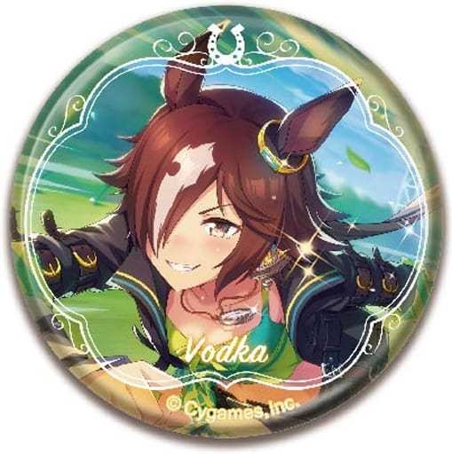 Vodka CAN Badge Vol.2 B - Umamusume Pretty Derby - HasePro / Bandai (56mm, Used)