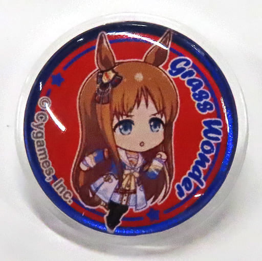 Grass Wonder (Uma Mini) Puchi Pin Badge - Umamusume Pretty Derby NAMCO Promotion - Bandai Namco Amusement - 30mm