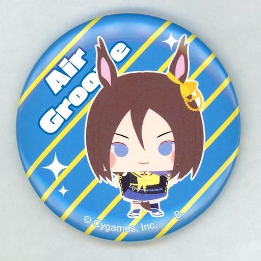 Air Groove Chibi Can Badge - Umamusume Pretty Derby - Bandai 57mm (Pre-owned)