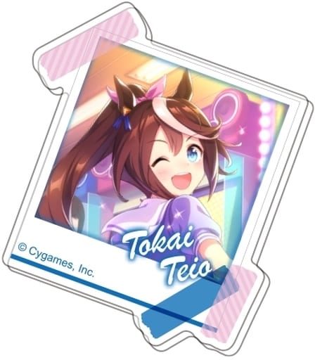 Tokai Teio Acrylic Badge - Umamusume Pretty Derby Vol.2 B (Hasepro / Bandai) Pre-owned 65×56×3mm