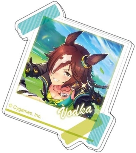 Vodka Acrylic Badge - Umamusume Pretty Derby Vol.2 B (Hase-Pro / Bandai) 65×56×3mm