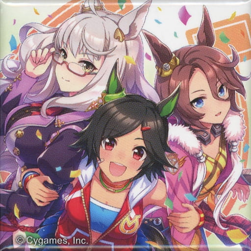 WINNING LIVE 02 Jacket Illustration Trading Square Can Badge - Umamusume Pretty Derby 4th EVENT SPECIAL DREAMERS!! EXTRA STAGE Official Goods (40mm) - Cygames