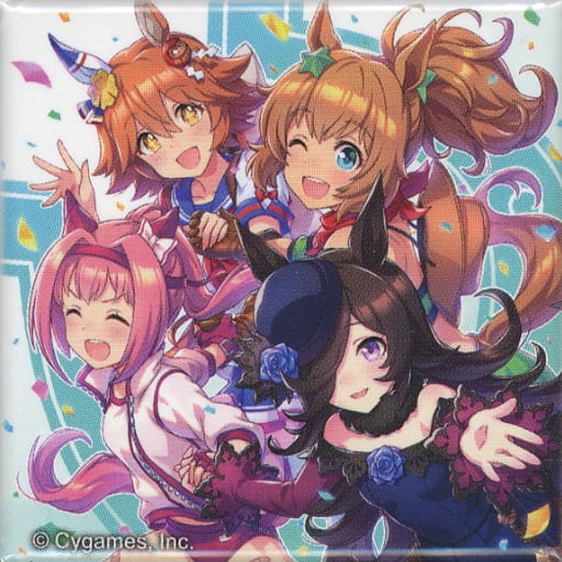 Jacket Illustration (WINNING LIVE 03) Trading Square Can Badge — Umamusume Pretty Derby 4th EVENT SPECIAL DREAMERS!! EXTRA STAGE (Cygames)