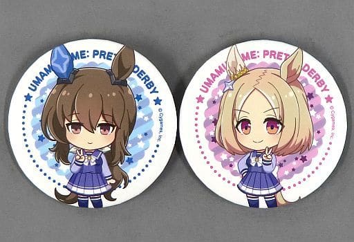 Admire Vega & Narita Top Road Trading Can Badge 2-Piece Set - 54mm V-Sign 2nd Anniversary (7-Eleven Campaign, Brand: Seven-Eleven)