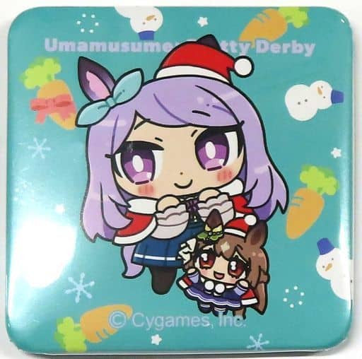 Mejiro McQueen & Satono Diamond Square Tin Badge - Uma Musume Pretty Derby POP UP STORE in Marui (58mm, Sol International)