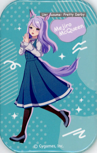 Mejiro McQueen Square Can Badge (Casual Outfit Full Body) - Umamusume Pretty Derby Square Badge Collection - Movic - 7×4.4 cm