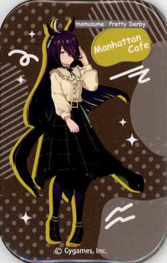 Manhattan Cafe Square Can Badge (Casual Outfit Full Body) - Movic 7×4.4 cm (Umamusume Pretty Derby)