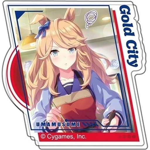 Gold City Acrylic Badge Vol.3 (B BOX) - Umamusume Pretty Derby - Hase‑Pro / Bandai - 52×51×3mm