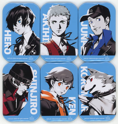 Persona 3 Reload Rounded Rectangle Can Badge Set (6)