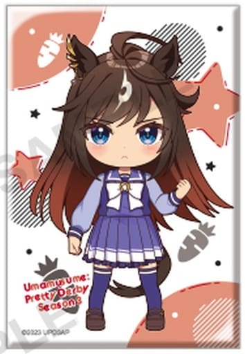 Duramente Square Can Badge - Umamusume Pretty Derby Season 3 - Bushiroad Creative - 53×78mm (Used)