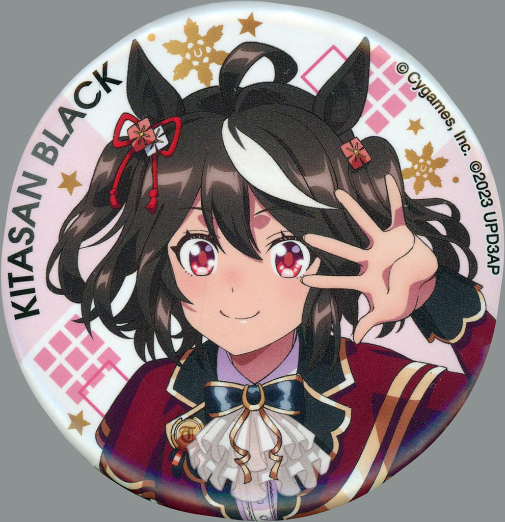 Kitasan Black Official Can Badge (Notes of Grandjouer Ver.) - Umamusume Pretty Derby 5th EVENT ARENA TOUR GO BEYOND MEMORIAL RECORD -YELL- (Cygames, 56mm, Pre-owned)