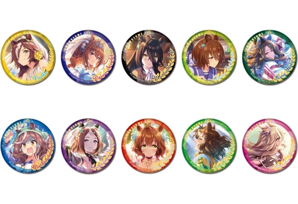 Umamusume Pretty Derby CAN Badge Vol.4 B - Full 10-Piece Set (Hasepro / Bandai) - Used
