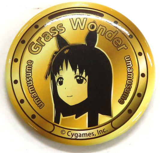 Grass Wonder Can Badge (Promotional Bonus) - Umamusume Pretty Derby × SUNTORY BOSS - 58mm