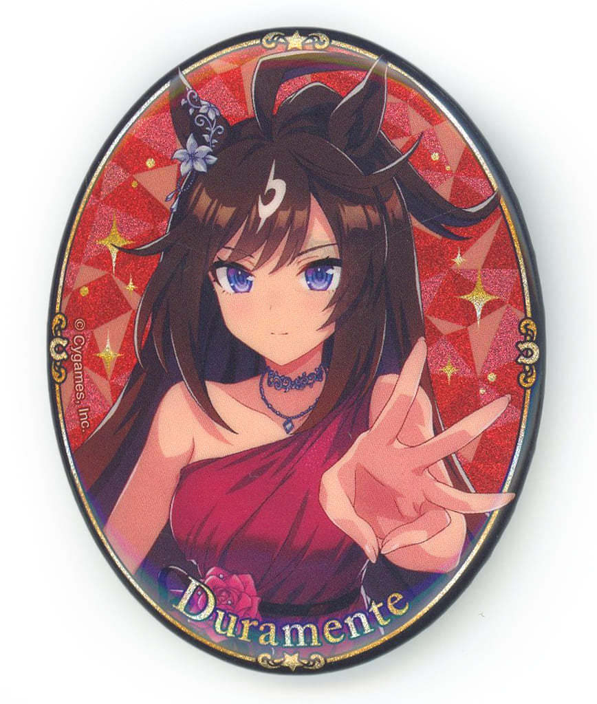 Duramente (3rd Anniversary Ver.) Official Glitter Can Badge - Umamusume Pretty Derby (Cygames) 48×61mm