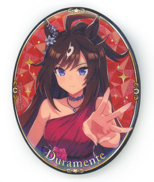 Duramente (3rd Anniversary Ver.) Official Glitter Can Badge - Umamusume Pretty Derby (Cygames) 48×61mm
