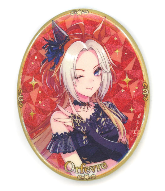 Orfevre 3rd Anniversary Glitter Can Badge - Umamusume Pretty Derby (Cygames) - 48×61mm, Used