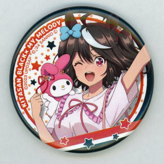 Kitasan Black × My Melody Can Badge - Umamusume Pretty Derby Season 3 × Sanrio Characters PremiumShop (57mm, Up Fields, Pre-owned)