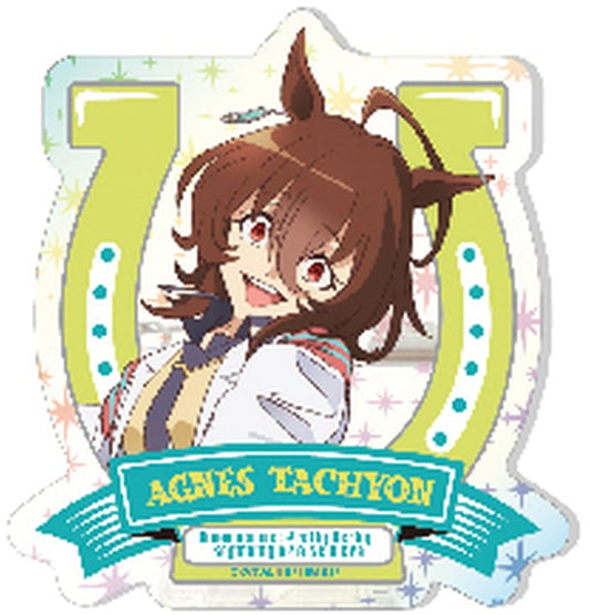 Agnes Tachyon Acrylic Badge - Umamusume Pretty Derby – Beginning of a New Era Movie Hologram 60mm (Shimizu Sangyo)