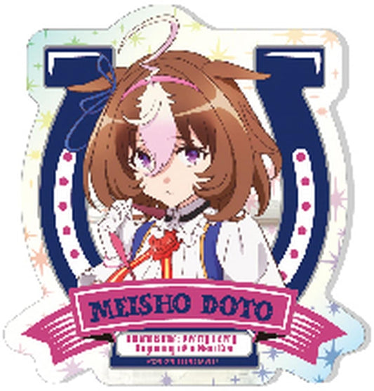 Meisho Doto Acrylic Badge - Umamusume Pretty Derby – Beginning of a New Era (Hologram Acrylic, ~60mm, Shimizu Sangyo)