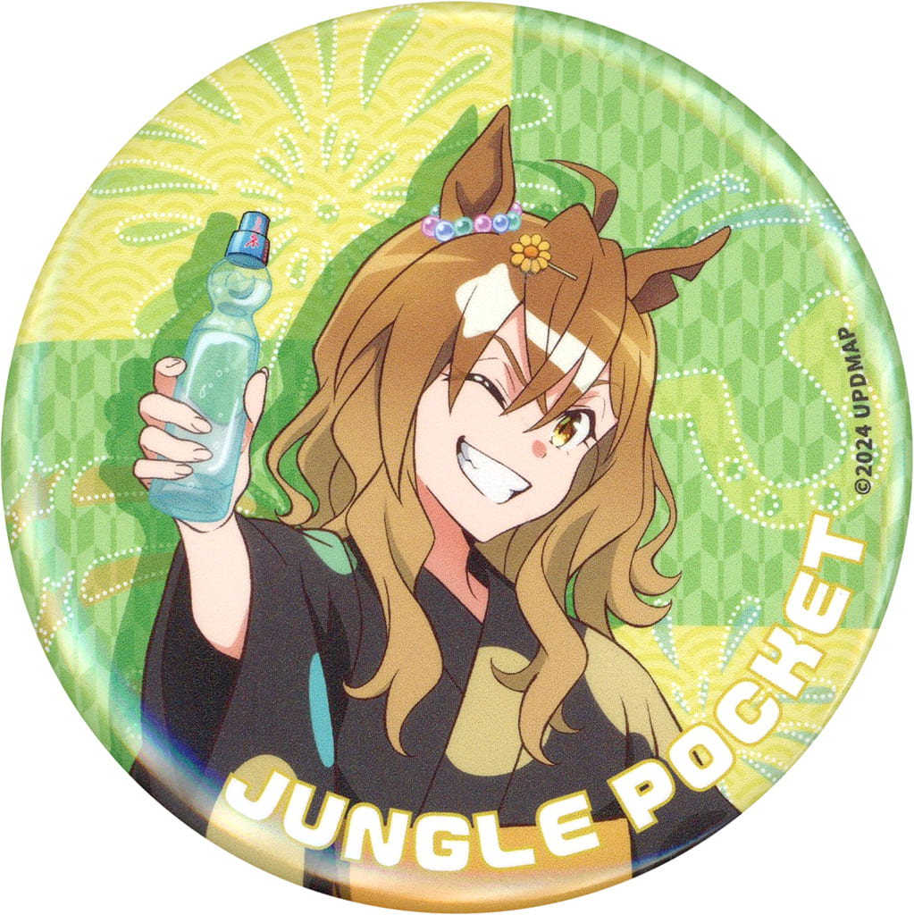 Jungle Pocket Random Yukata Festival Can Badge (56mm) — Umamusume Pretty Derby – Beginning of a New Era Movie Commemorative