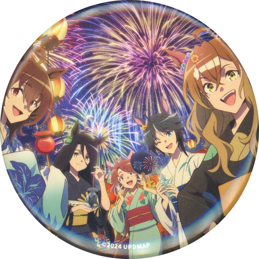 Umamusume Pretty Derby – Beginning of a New Era Random Yukata Matsuri Can Badge (56mm) — Event Exclusive, Pre-owned