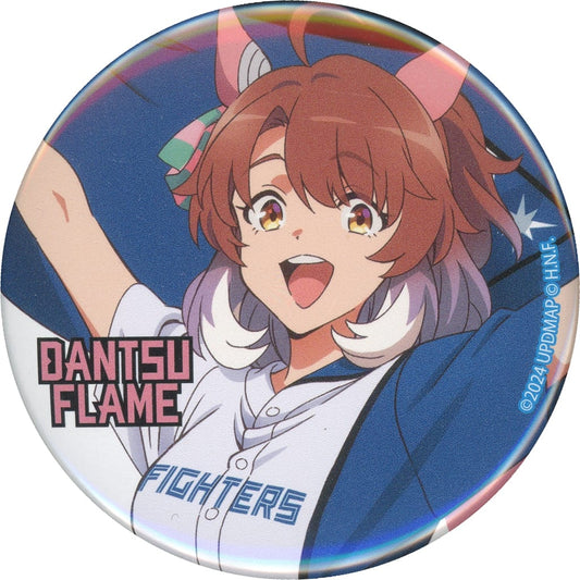 Dantsu Flame Movie Collaboration Round Can Badge (5.6 cm) - Umamusume Pretty Derby – Beginning of a New Era × F Village (Rakuten Group)