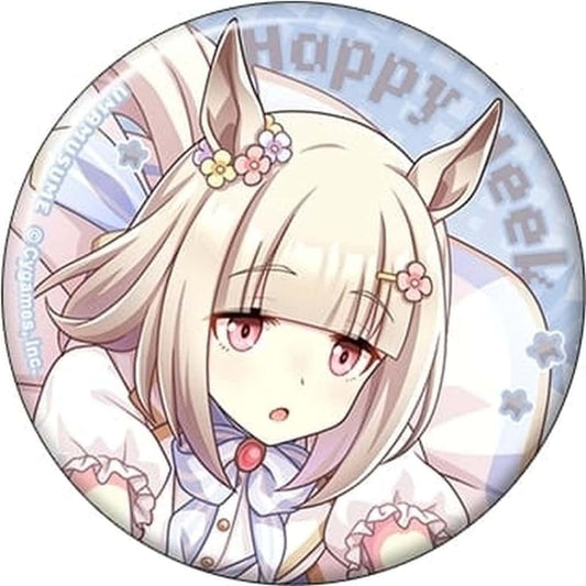 Happy Meek Character Badge (Can Badge) - Umamusume Pretty Derby 'Nekketsu Hachamecha Daikanshasai!' Vol. B - Movic, 5.7cm