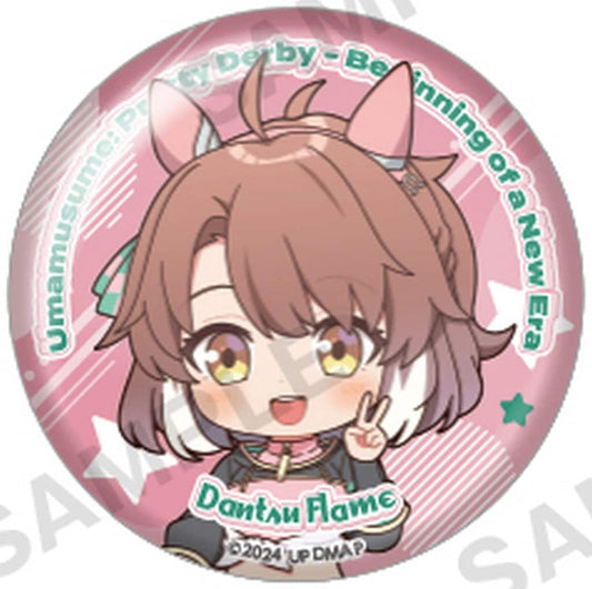 Dantsu Flame Trading Tin Badge - Umamusume Pretty Derby – Beginning of a New Era (57mm, Bushiroad Creative) - Pre-owned