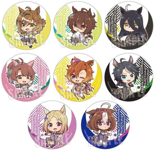 Umamusume Pretty Derby – Beginning of a New Era Trading Tin Badge Set (8 pcs) - Bell House - 57mm Tin Badges