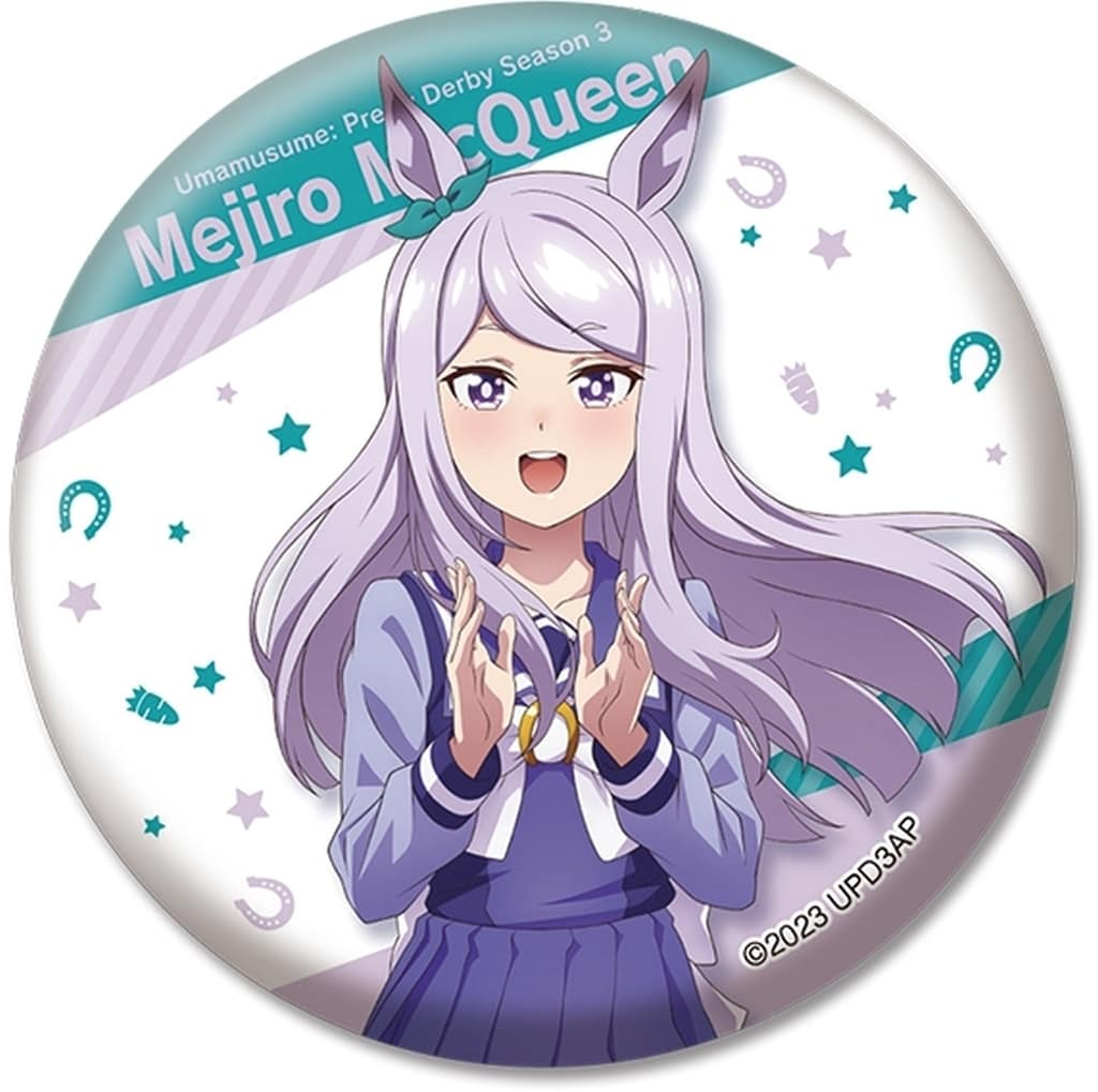 Mejiro McQueen Can Badge (75mm) - Penguin Parade - Umamusume Pretty Derby Season 3 Official Tin Pin