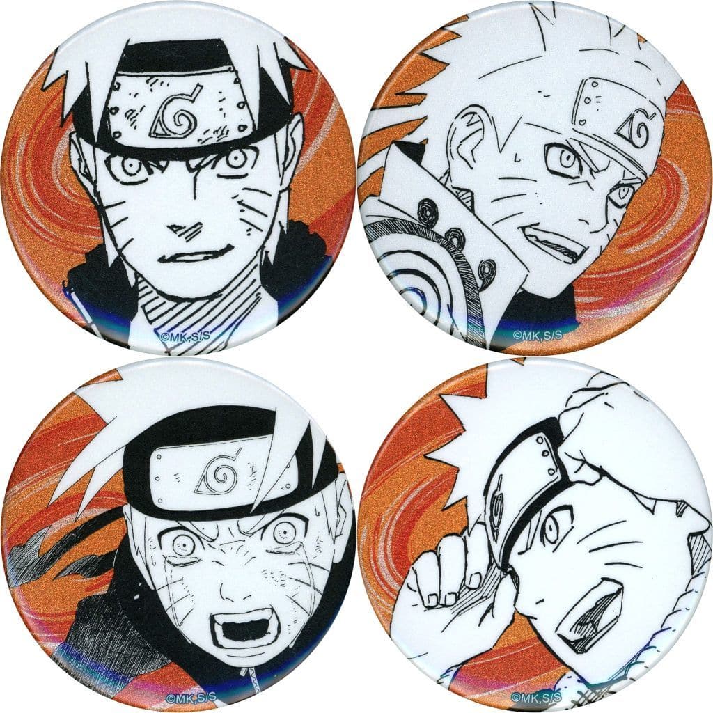 Naruto Uzumaki 4-Piece Button Badge Set EMOTIONS