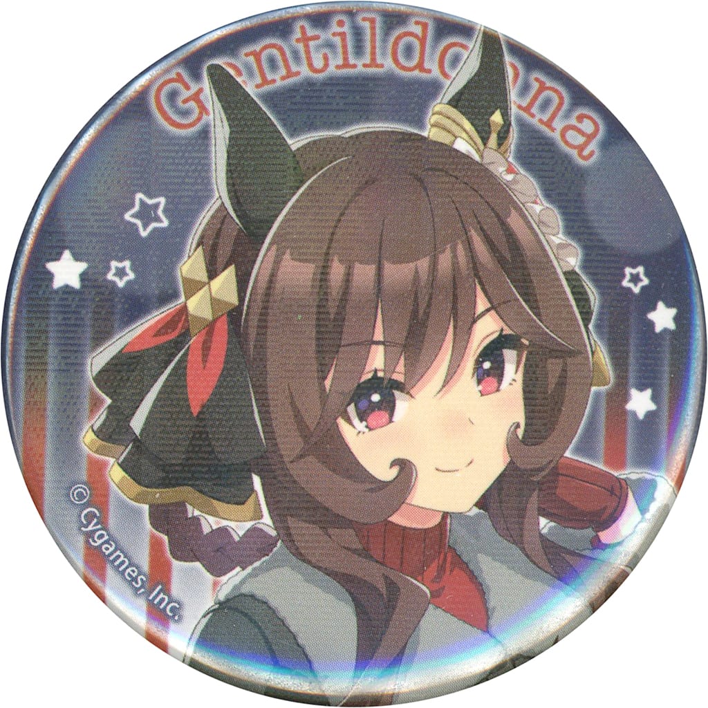 Gentildonna Holo Character Badge - Umamusume Pretty Derby × Tokyo Mega Illumi 2024 Badge Collection (Movic, 56mm) - Pre-owned