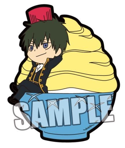 Toshiro Hijikata Rubber Pin Badge from Gintama by Broccoli, Approx. 80 x 60 mm