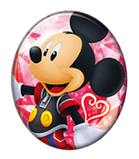 King Mickey Kingdom Hearts Gem Cut Can Badge