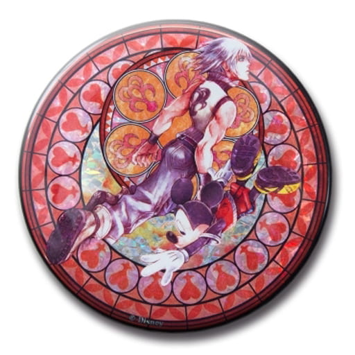 Kingdom Hearts Riku & Mickey Holographic Can Badge