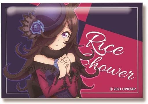 Rice Shower Square Can Badge - Umamusume Pretty Derby (Season 2) - Zextworks - Approx. 53×78mm (Pre-owned)