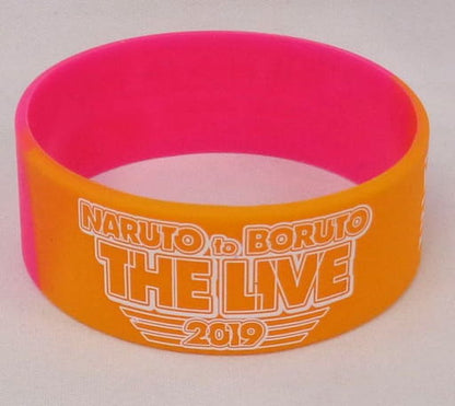 NARUTO to BORUTO THE LIVE 2019 Logo Rubber Band Wristband Silicone Accessory Pre-owned